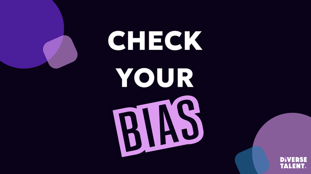 An image that reads "check your bias"
