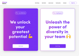 DiverseTalent Redesign - Concept B